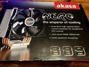 Alaska Nero CPU-Kühler mit 120 mm leisem Lüfter - Sockel B 1366 / 775 / AM2 - Bild 1 von 13