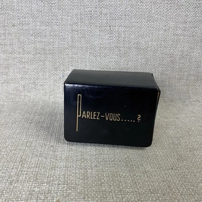 Mini Language Book Set in Leather Case French German Italian Spanish Miniature - Image 1 of 4