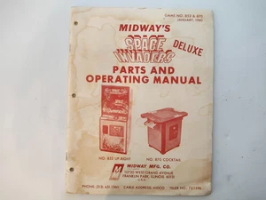 SPACE INVADERS DELUXE original arcade manual - Imagen 1 de 2