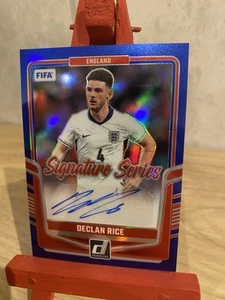 2024/25 Panini Donruss Declan Rice Blue /99 Signature Series - Auto - Picture 1 of 5
