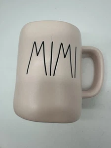 Rae Dunn Soft Pink “MIMI” Mug Cup Artisan Collection Farmhouse Minimalist New - Picture 1 of 5