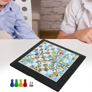 Snake and Ladders Board Game Traditional Travel Game Strategy Game Portable for - Picture 1 of 7