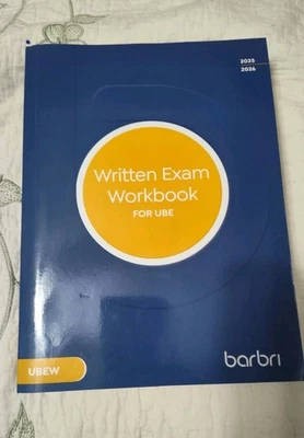 Barbri Bar written exam workbook  .NEW.FREE SHIPPING - Image 1 of 2
