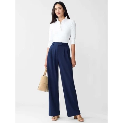 Женский белый тканевый топ J. McLaughlin Durham с оборками рукав 3/4 Catalina средний размер - Изображение 1 из 4