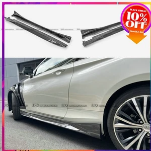 For Infiniti Q60 CV37 17 Onwards Carbon Fiber Side Skirt Extension Addon Trim - Picture 1 of 17