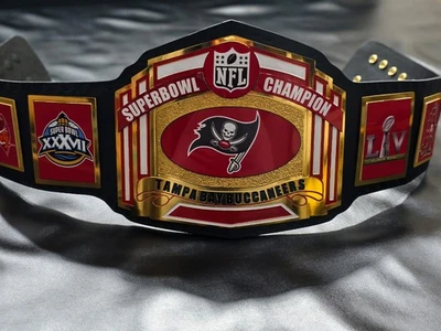 Cinturón Título Campeón del Super Bowl Tampa Bay Buccaneers 2MM Latón Tamaño Adulto Foto 1 de 4