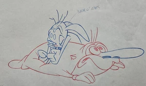 Original Pilot Episode REN & STIMPY Hand Drawn Animation Production Art John K - Picture 1 of 8