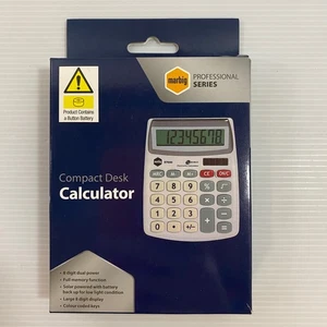 Marbig 97640 Calculator X/Large Display Tilted 8 Digit Solar/Battery Slim Design - Picture 1 of 4