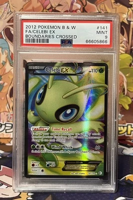 PSA 9 Pokemon Card Celebi EX Full Art 141/149 Boundaries Crossed MINT - Image 1 of 2