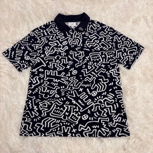 Camisa Polo Lacoste Keith Haring Estampado Completo Talla 34 Moda Informal Verano - Imagen 1 de 12