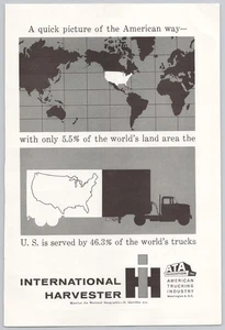 International Harvester American Trucking Industry 1958 Vtg Print Ad - Picture 1 of 2