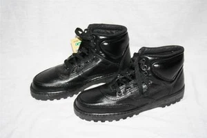 ~ Rocky Black Leather Boots size 6.5 M New - Picture 1 of 5