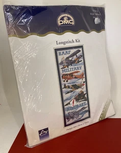 Vintage DMC 90s - RAAF Military Aircraft - 28x 70cm Advanced Needlework Kit - Picture 1 of 5