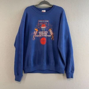 Sudadera resistente Bassett-Walker para hombre grande azul cuello redondo manga larga - Imagen 1 de 10