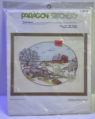 Vintage Paragon Stitchery "Yesteryear" 16x20"  #0318 New In Package!￼ - Image 1 of 3