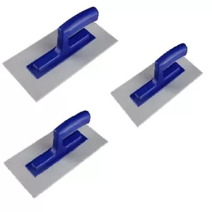 x3 11” Plastic Trowels ABS Float 3mm Texture Rendering, Rectangular, Hand Tools - Picture 1 of 8