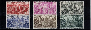 Série Tchad au Rhin Saint Pierre et Miquelon PA 12/17 Neuf ** MNH - Imagen 1 de 1