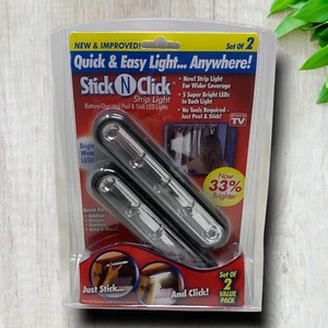 New As Seen on TV Stick N Click Strip LED Light 2 Pack ASOTV Sealed OnTel - Picture 1 of 3