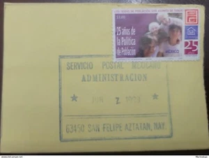 SKV) 1999. Mexico. Fragment of Mexico with cancellation of San Felipe Aztatan Na - Picture 1 of 1