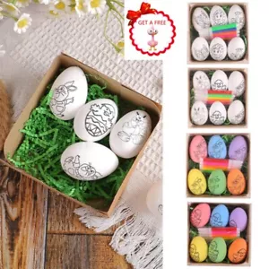 Kids Craft Toys DIY Easter Eggs Craft Kits Colorful Egg Decorating Kits Plastic - Picture 1 of 33