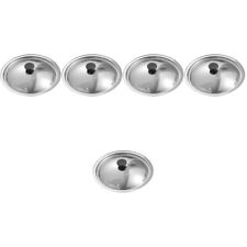 5 PCS Stainless Steel Pot Lids Replacement Multipurpose