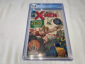 X-Men 10 CGC 7.0 F/VF 7.0 Silver Age 1st Appearance of Ka-Zar! Lee Kirby 1965 - Bild 1 von 20