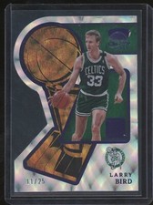 2022-23 Crown Royale Larry Bird Hand Crafted Purple Die-Cut #11/25 Celtics