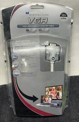 Monster VGA High Performance Monitor Cable 16 ft Length (D4) - Image 1 of 4