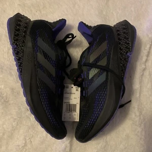 Adidas Men's Sz 6.5 4DFWD Pulse Running Shoes Q46452 Black/Purple - Picture 1 of 5