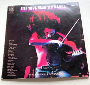 FILL YOUR HEAD WITH ROCK 1970 CBS RECORDS SAMPLER DOUBLE STEREO LP VG/G - Picture 1 of 8