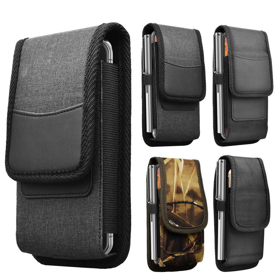 Phone Holster for iphone Samsung Nylon Cell Phone Belt Clip Holder Pouch Case - Image 1 of 1