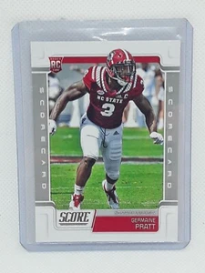 Germaine Pratt 2019 Score Football SCORECARD #426 RC NC State Wolfpack - Picture 1 of 2