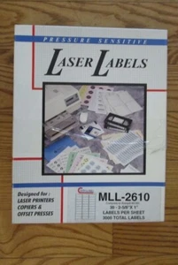 Compulabel MLL-2610 -2 5/8" x 1" Address label Laser Labels- 3000 total (30 per) - Picture 1 of 3