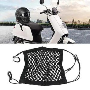 Motorcycle Net for Helmet Storage 10"X11" Bungee Cargo Net with Hooks Luggage  - Picture 1 of 13