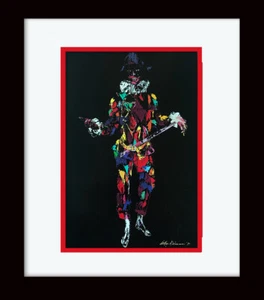 LEROY NEIMAN 'Harlequin' Custom Framed Plate Signed Art Print - Picture 1 of 2