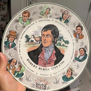 Vintage Antique Halloween Royal Doulton T.C. 1040 Character Plate Robert Burns - Picture 1 of 5