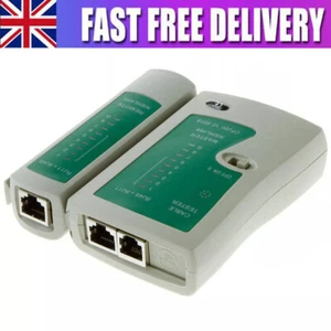 RJ45 RJ11 CAT5e CAT6 Network Cable Tester Ethernet LAN PC Wire Lead Testing Tool - Picture 1 of 4