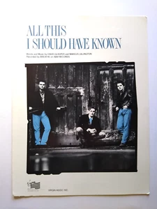 All This I Should Have Known Breathe Noten 1988 Pop Rock Musik Ballade Song - Bild 1 von 3