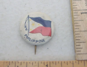 BANDIERA DELLE FILIPPINE ~ SPILLA DISTINTIVO VINTAGE - Foto 1 di 4