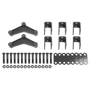 Trailer Axle Shackle Kit Powder Coated Equalizer+ Shackle Strap +Hanger Kit - Picture 1 of 12