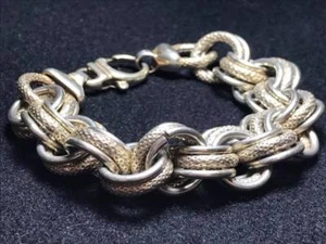 Italian Sterling Silver Bracelet - Picture 1 of 8