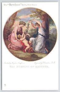 TUCK~Bartolozzi~1741~The Nursing Of Bacchus~Women With Small Child~Tree~Vintage