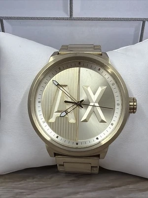 RELOJ PULSERA AUTÉNTICO ARMANI EXCHANGE ATLC ORO HOMBRE AX1363 49MM CUARZO NEWBATT Foto 1 de 4