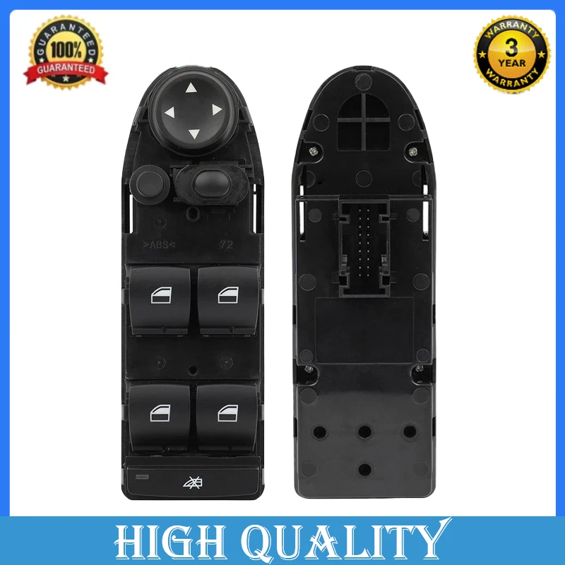 Power Window Switch Front Left For DWS901 BMW X5 4.4L V8 Turbocharged 2010 2013 Foto 1 de 4