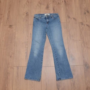 Vintage MOSCHINO Donna Womens Bootcut Jeans W30 Sterch Navy Blue Cotton - Picture 1 of 14