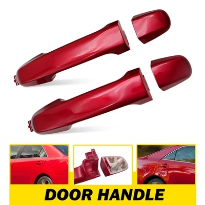 Manija de puerta trasera izquierda derecha exterior roja para Toyota Camry 2012-2017 2016 2015 Foto 1 de 4