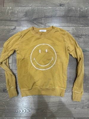 Sudadera Daydreamer for Free People Mujer Vintage Amarilla Smiley 100% Algodón S Foto 1 de 4
