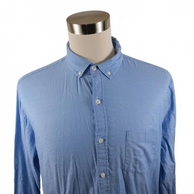 Camisa Express Para Hombre Elastizada Calce Clásico Abotonada Azul XL Foto 1 de 4