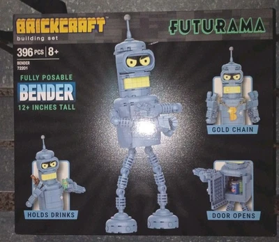 Brickcraft Building Set 72201 Fully Posable Bender Futurama 12 Inches Tall New - Image 1 of 3