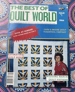 VNTG The Best of Quilt World Magazine 1984 Issue 1 Wedding March Pattern - Picture 1 of 10